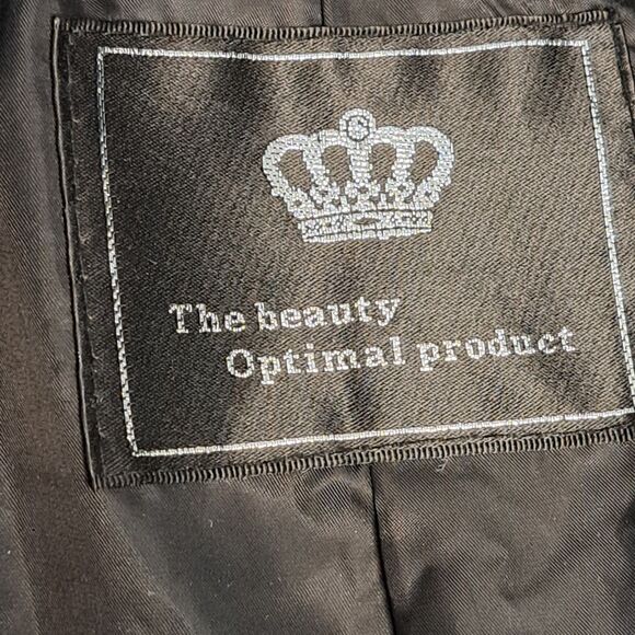 BOPT The Beauty Optimal Product Women's Faux Fur Coat Jacket MP7 Black Large NWT - Picture 4 of 8